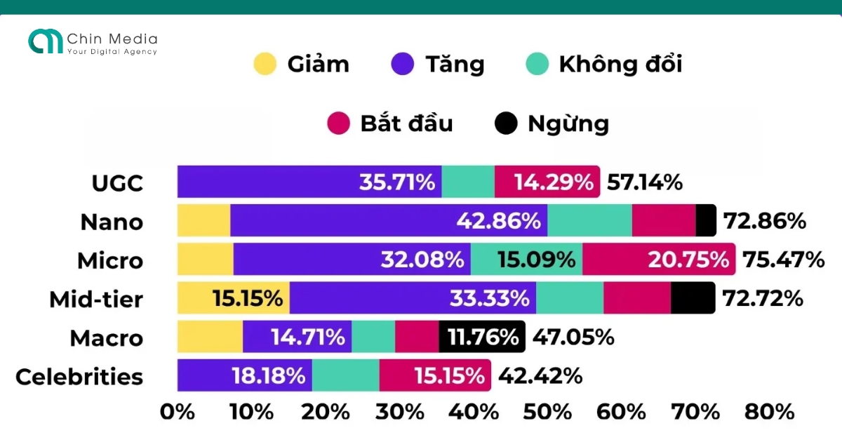 Xu hướng chuyển dịch trong chọn nhóm creator