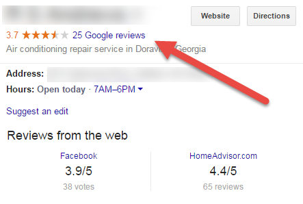 Tính năng Google Reviews (Ảnh: w3-lab.com)