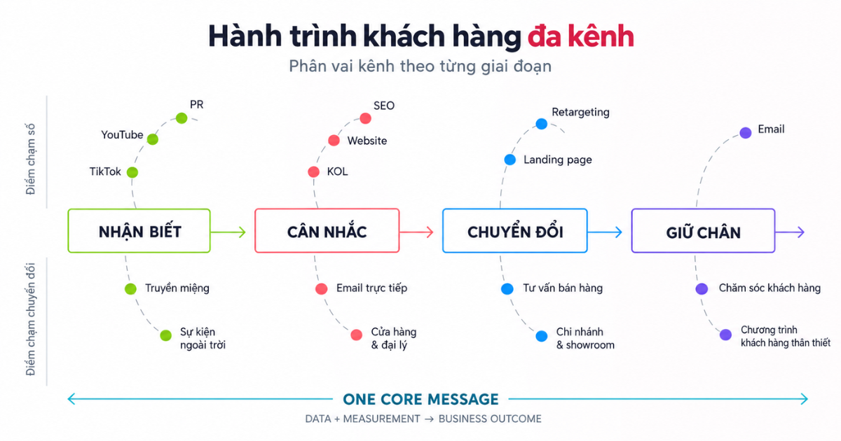 Media trong Marketing và vai trò của kênh trong hành trình khách hàng