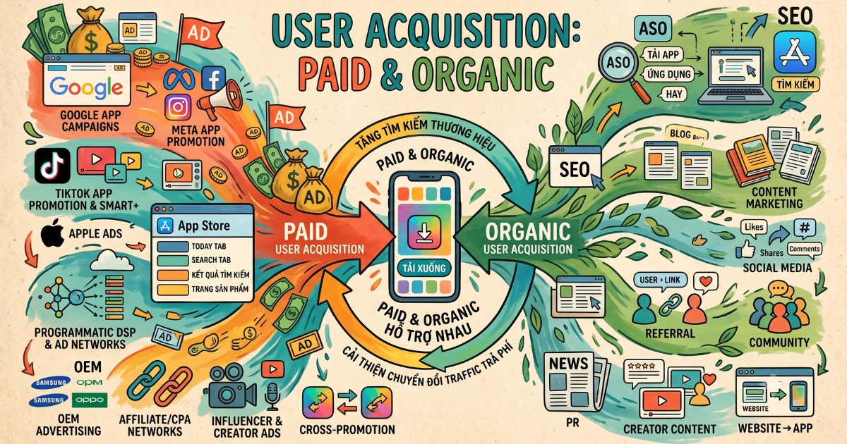 paid-va-organic-user-acquisition-chi-hieu-qua-khi-moi-kenh-co-vai-tro-ro-rang