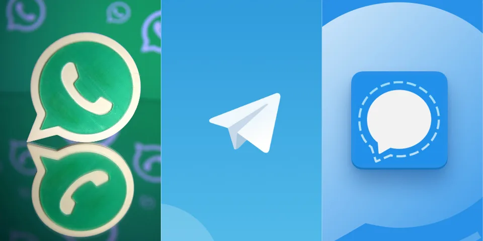 So sánh WhatsApp, Signal, Telegram (Nguồn ảnh: Mashable SEA)