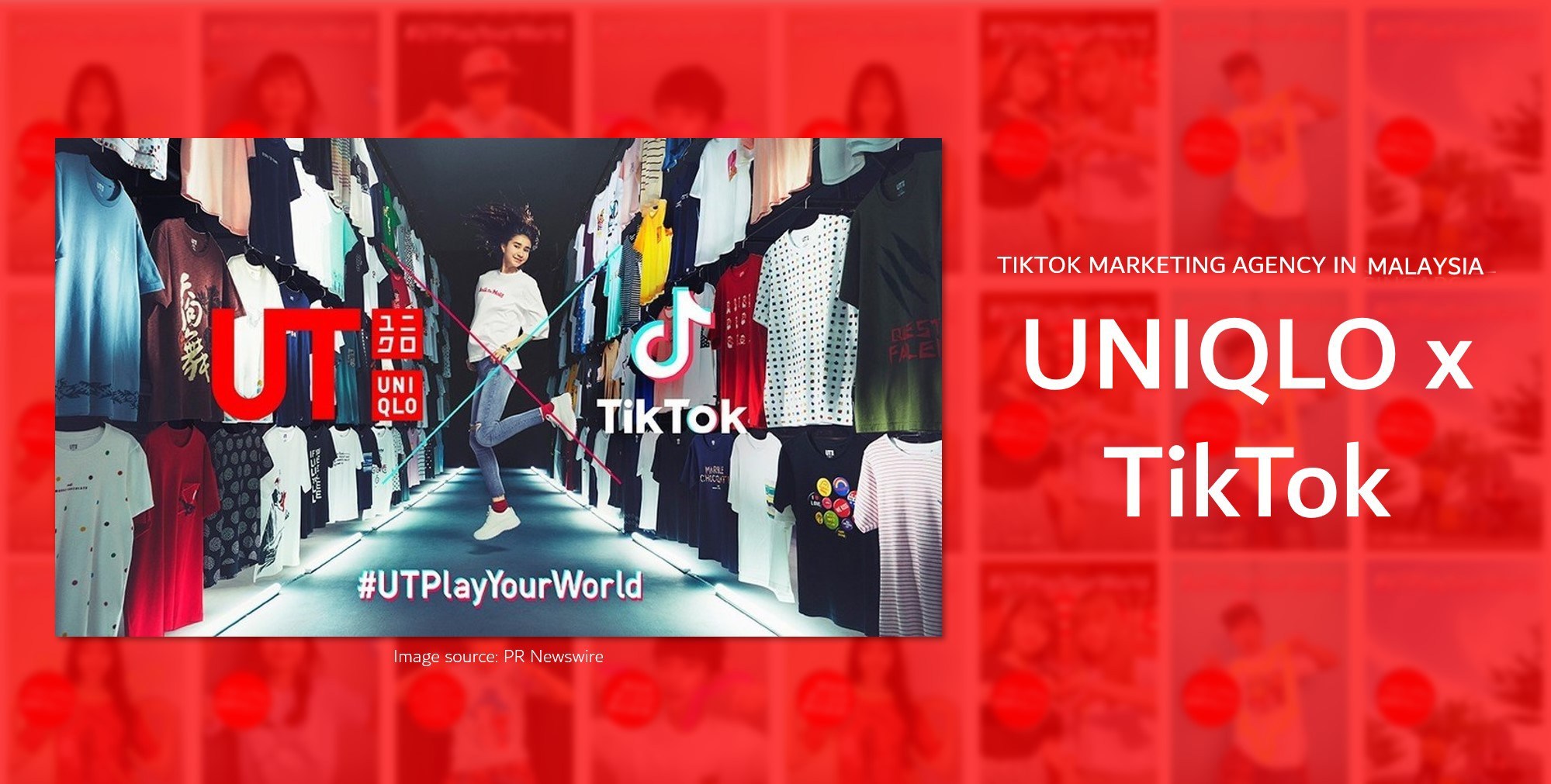 Chiến dịch kết hợp của Uniqlo với TikTok (cre: IH Digital)