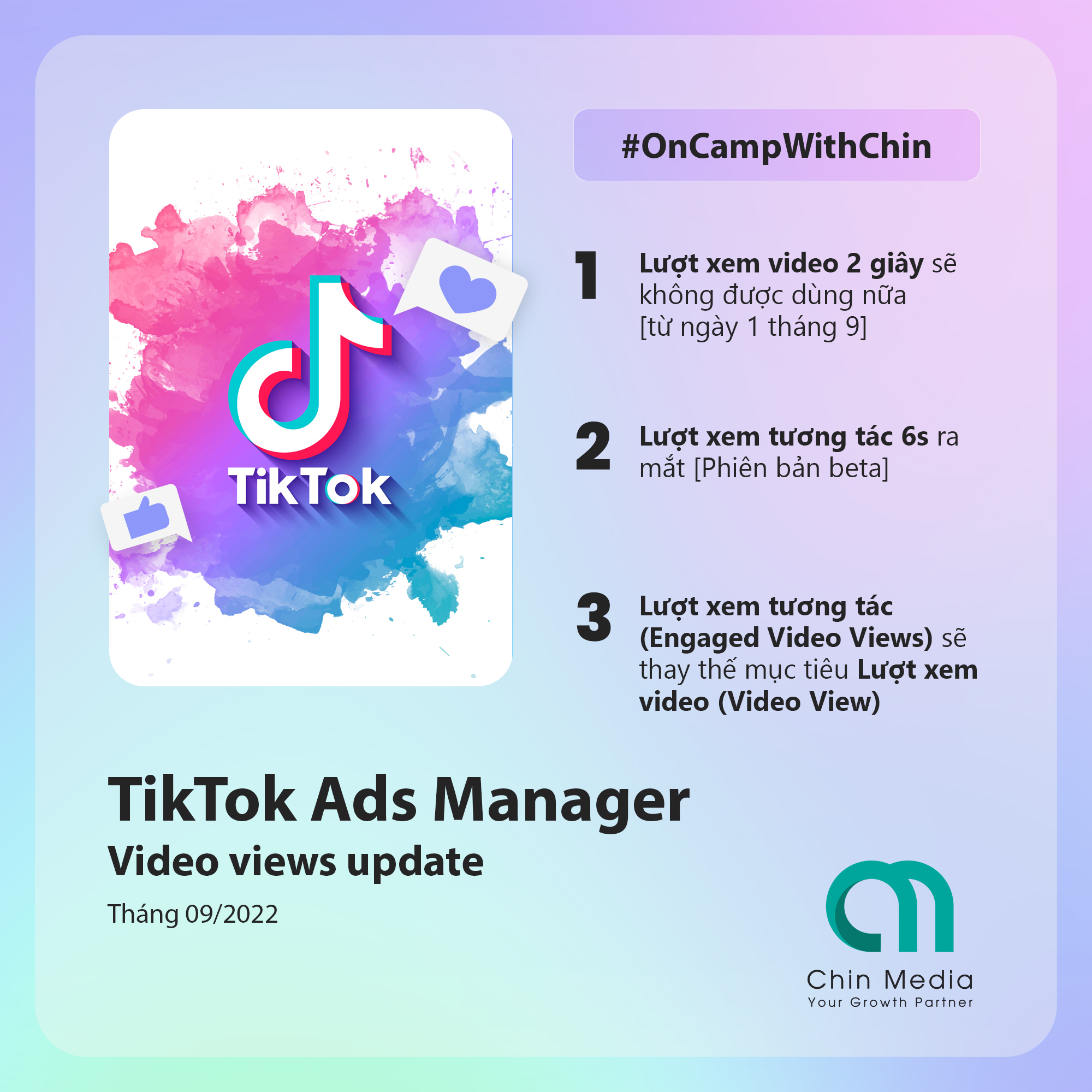 TikTok Ads Update Tháng 9/2022