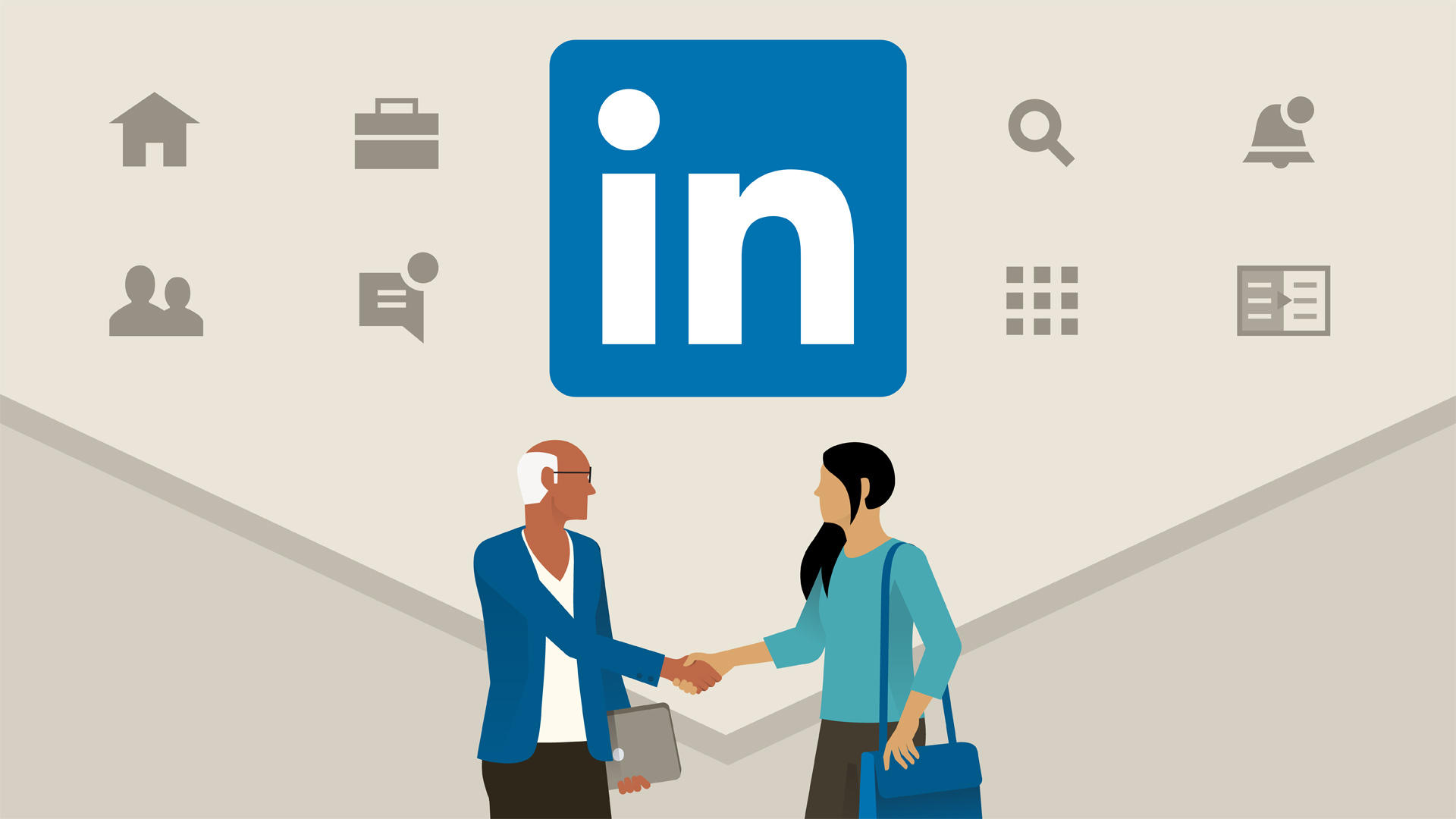 Ứng dụng LinkedIn trong hoạt động marketing (cre: Lynda.com)  