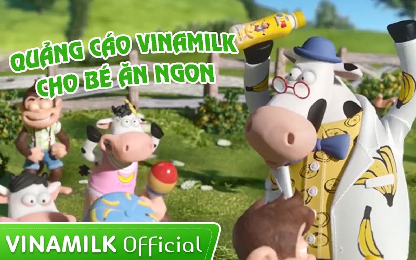 Hình ảnh chú bò vui nhộn trong các quảng cáo của Vinamilk.