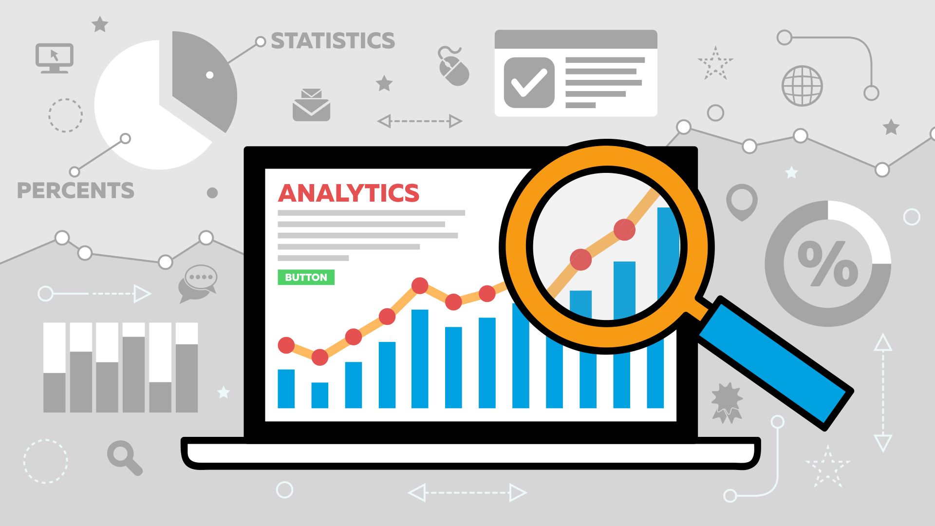Phân tích website là quá trình đo lường, thu thập và phân tích dữ liệu để đánh giá hiệu quả và tối ưu hóa website.
